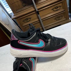 Nike Air Black/pink/White Tennis Shoes 12 preowned